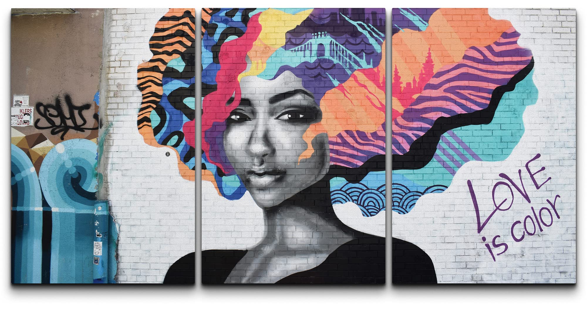 Amazon.com: wall26 Canvas Print Wall Art Set Love is Color